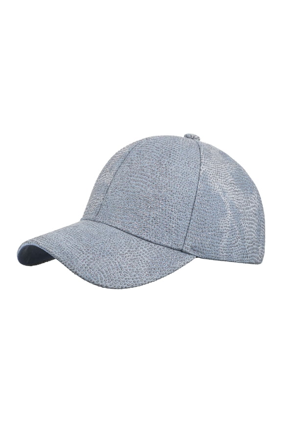 Sequin Baseball Cap for Women, Outdoor Trucker Sun Hat Golf Visor Hat Sparkly Bling Party Hat for Hip Top Beach Travel