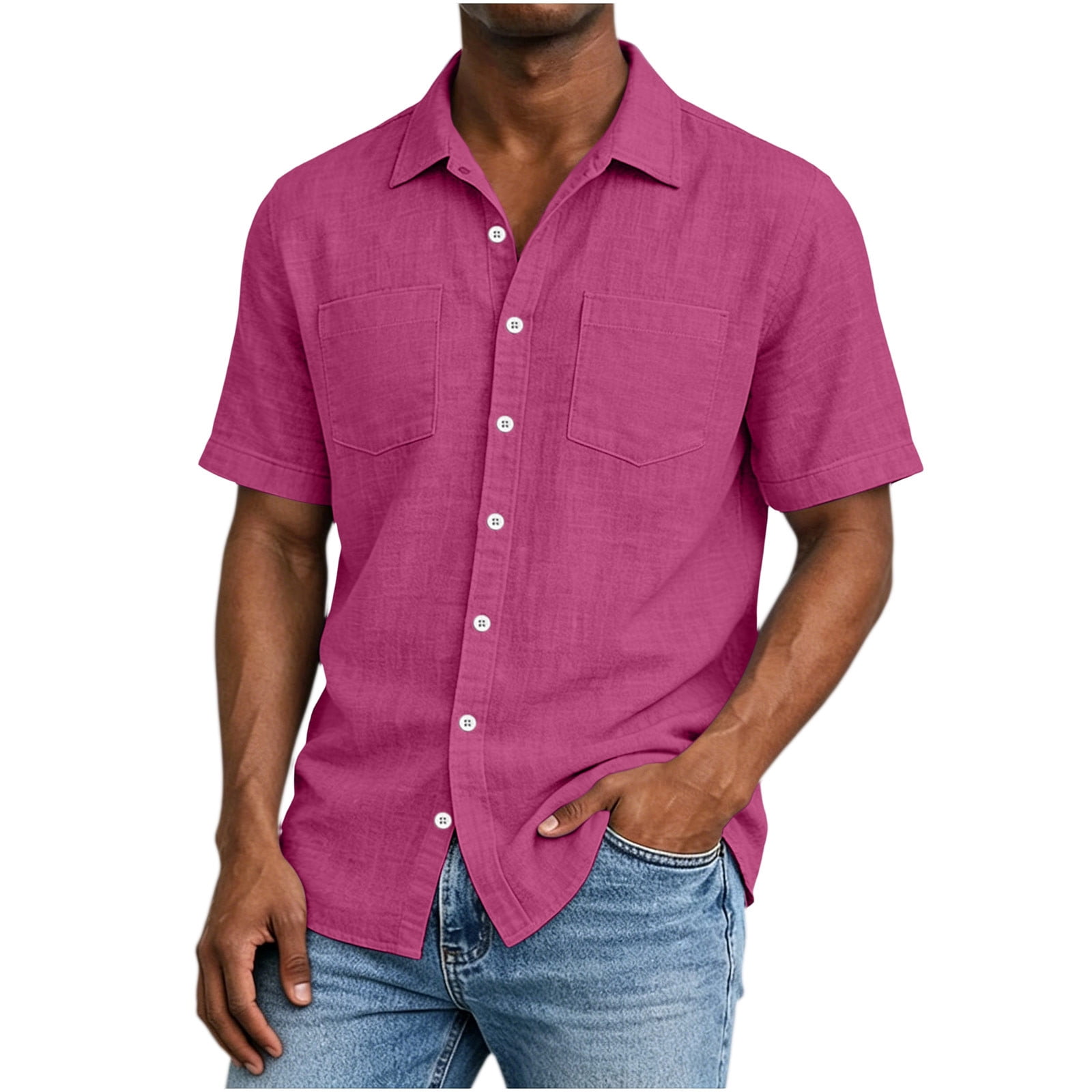 lightweight dress shirts for summer XDFVC Mens Short Sleeve Button Down Shirts Casual Summer Beach Dress Shirt Business Hawaiian Vacation Beach Blouses Fashion Blue at Amazon Men's Clothing store