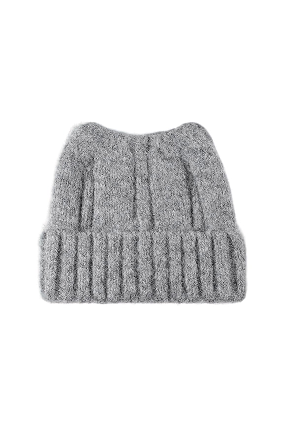 Unisex Cute Cat Ear Knit Beanie Thick & Warm Winter Hat for Cold Weather, Outdoor Slouchy Cuffed Beanie for Men & Women​