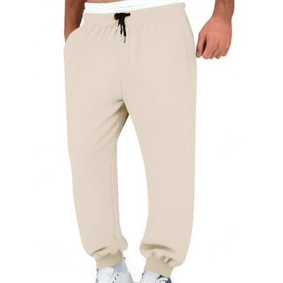 SwiftWear Unisex Plus-Size Drawstring Elastic Waist Joggers Double-Layer Lounge Trousers Comfort Baggy Casual Sweatpants for Women Men S-3XL