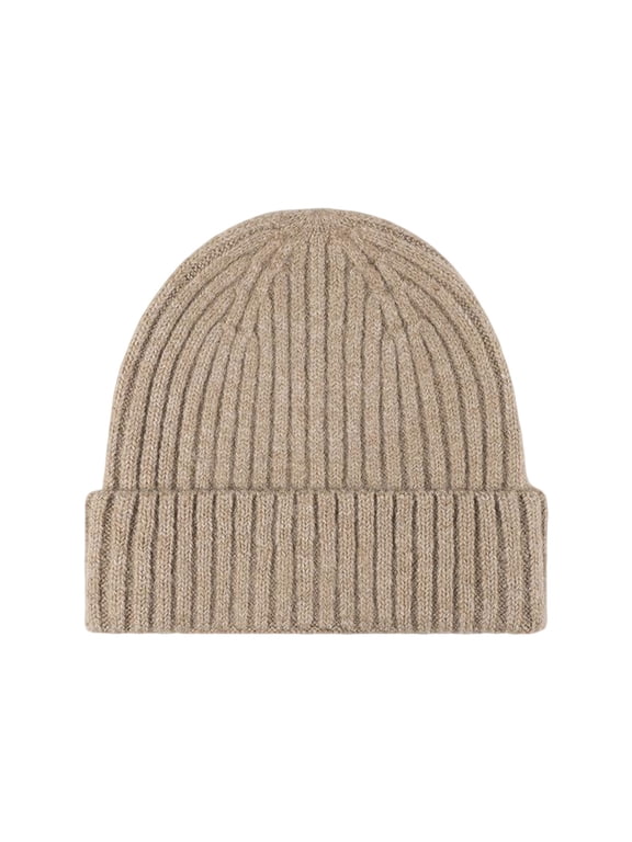 Unisex Thickened Wool Blend Beanie Winter Thermal Knit Hat for Men & Women, Outdoor Cold Weather Ribbed Watch Cap