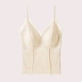 thumbnail image 1 of SwiftWear V Neck Camisole Lace Bralette for Women Spaghetti Strap Push-Up Support Tube Slim Crop Tank Top, 1 of 5