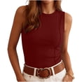 thumbnail image 1 of SwiftWear Women Summer Ribbed Tank Top Fitted Pullover Basic Shirt Workouts Cute Spring Going Out Sleeveless Tops, 1 of 7