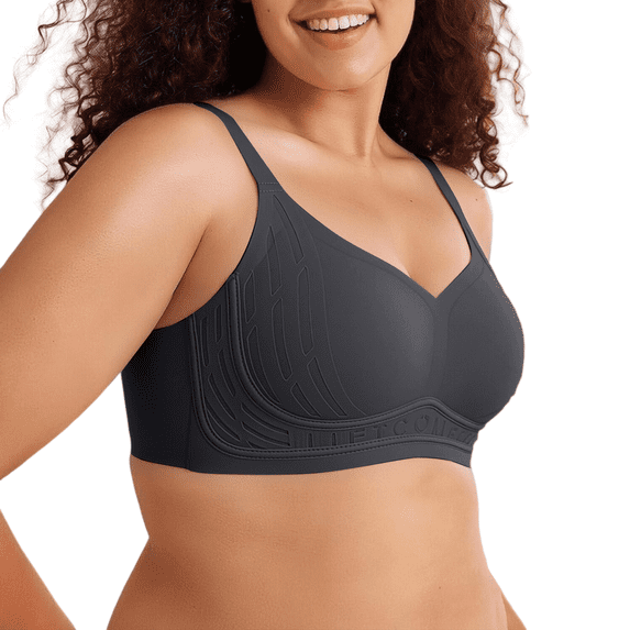 SwiftWear Women Wireless Jelly Bra Supportive Full Coverage No Underwire Tshirt Bra Comfortable Lift & Side Compression
