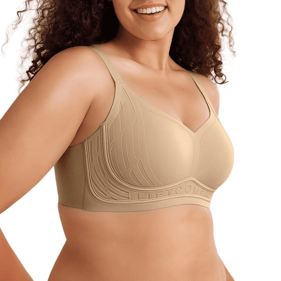 SwiftWear Women Wireless Jelly Bra Supportive Full Coverage No Underwire Tshirt Bra Comfortable Lift & Side Compression