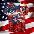 thumbnail image 1 of SwiftWear Women's 4th of July Short Sleeve Graphic Tee Relaxed Fit Crew Neck T-Shirt American Flag Print Tops Summer Outfits, 1 of 5