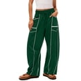 thumbnail image 1 of SwiftWear Women's Baggy Wide-Leg Sweatpants with Elastic Waistband & Side Pockets, Comfortable Casual Lounge Trousers Breathable Stretchable Pull-On Pants S-2XL, 1 of 8