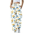 thumbnail image 1 of SwiftWear Women's Floral Print Joggers Loose Fit Casual Sweatpants with Drawstring Waist & Cuffed Ankles, Comfortable Lounge Pants S-2XL, 1 of 5
