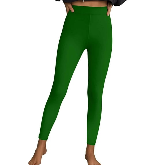SwiftWear Women's High Waist Fitness Leggings for Yoga Running, Tummy Control Workout Pants Plus Size Compression Leggings S-3XL