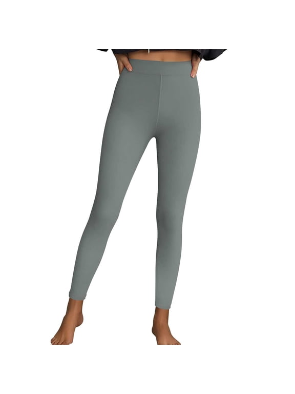 Women's High Waist Fitness Leggings for Yoga Running, Tummy Control Workout Pants Plus Size Compression Leggings S-3XL