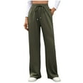 thumbnail image 1 of SwiftWear Women's High-Waisted Drawstring Sweatpants with Side Pockets, Cotton Straight Leg Casual Pants Comfortable Elastic Waist Lounge Wear S-2XL, 1 of 7