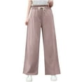 thumbnail image 1 of SwiftWear Women's High-Waisted Linen Blend Wide Leg Pants Plus Size Relaxed Fit Trousers Breathable Cotton Casual Pants XL-3XL, 1 of 5
