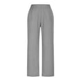 thumbnail image 1 of SwiftWear Women's ​Linen-Look Split-Hem Wide Leg Pants, Loose Fit Plus Size Breathable Trousers Comfortable Casual Lounge Pants S-2XL, 1 of 6