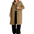 thumbnail image 1 of SwiftWear Women's Long Hooded Coat Oversized Button Front Jacket with Pockets,Winter Outerwear for Casual Wear, 1 of 5