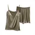thumbnail image 1 of SwiftWear Women’s Loose Cami & Shorts Pajama Set - Soft Modal Fabric, Breathable Thin-Strap Design, Cozy Sleep & Lounge Wear Cooling Pajamas, 1 of 3