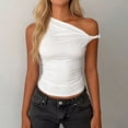 thumbnail image 1 of SwiftWear Women's Off The Shoulder Tank Top Sleeveless Stretchy Going Out Crop Top Y2K Casual Fashion Twist Strap Cami for Summer, 1 of 6