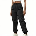 thumbnail image 1 of SwiftWear ​Women's Stretchable Utility Hiking Pants with Multiple Pockets, Comfortable Elastic Waist Jogger Trousers for Outdoor Activities Casual Cargo Work Pants S-2XL, 1 of 9