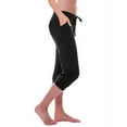 thumbnail image 1 of SwiftWear Women's Stretchy Yoga Capri Pants with Elastic Waist & Drawstring - Soft Comfy Pockets for Gym, Yoga, & Casual Wear​​, 1 of 6