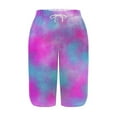 thumbnail image 1 of SwiftWear Women's Tie-Dye Capri Pants with Drawstring Waist - Fashion Slit Hem Sweatpants Casual Capris with Pockets, Stretchy Comfort Fit Cropped Pants S-2XL​, 1 of 7