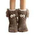 thumbnail image 1 of SwiftWear Womens Slipper Fuzzy Socks Funny Animal Thermal Fleece Fluffy Winter Warm Cozy Socks, Gray, 1 of 6