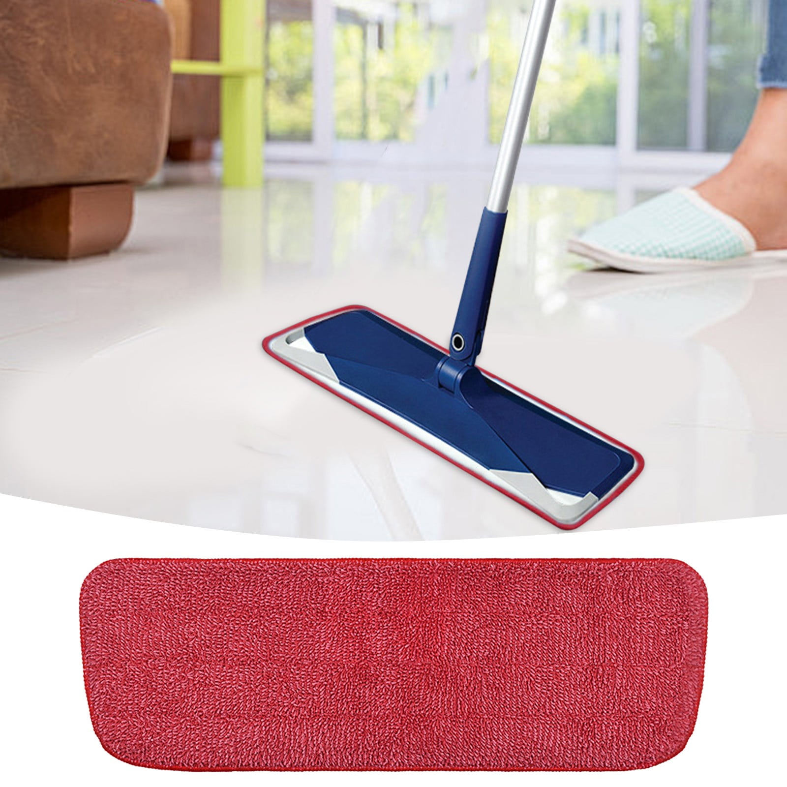 Swifter Dusters with Wand Flat Mop Cloth Spray Mop Head Replace Cloth