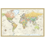 Swiftmaps Laminated RMC Classic Edition World Wall Map Poster, 50 x 32