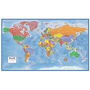 Swiftmaps World Classic Premier Wall Map Mega 48 x 78 Poster