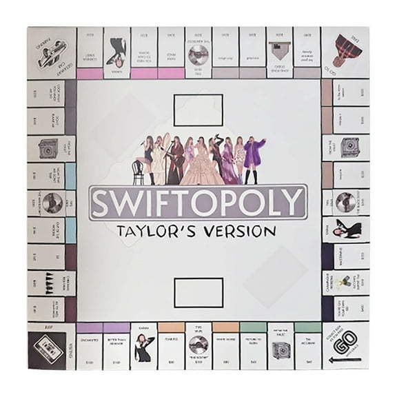 Swiftopoly Board Game 80s Retro Monopoly Style Taylor Edition Couples Night Competition