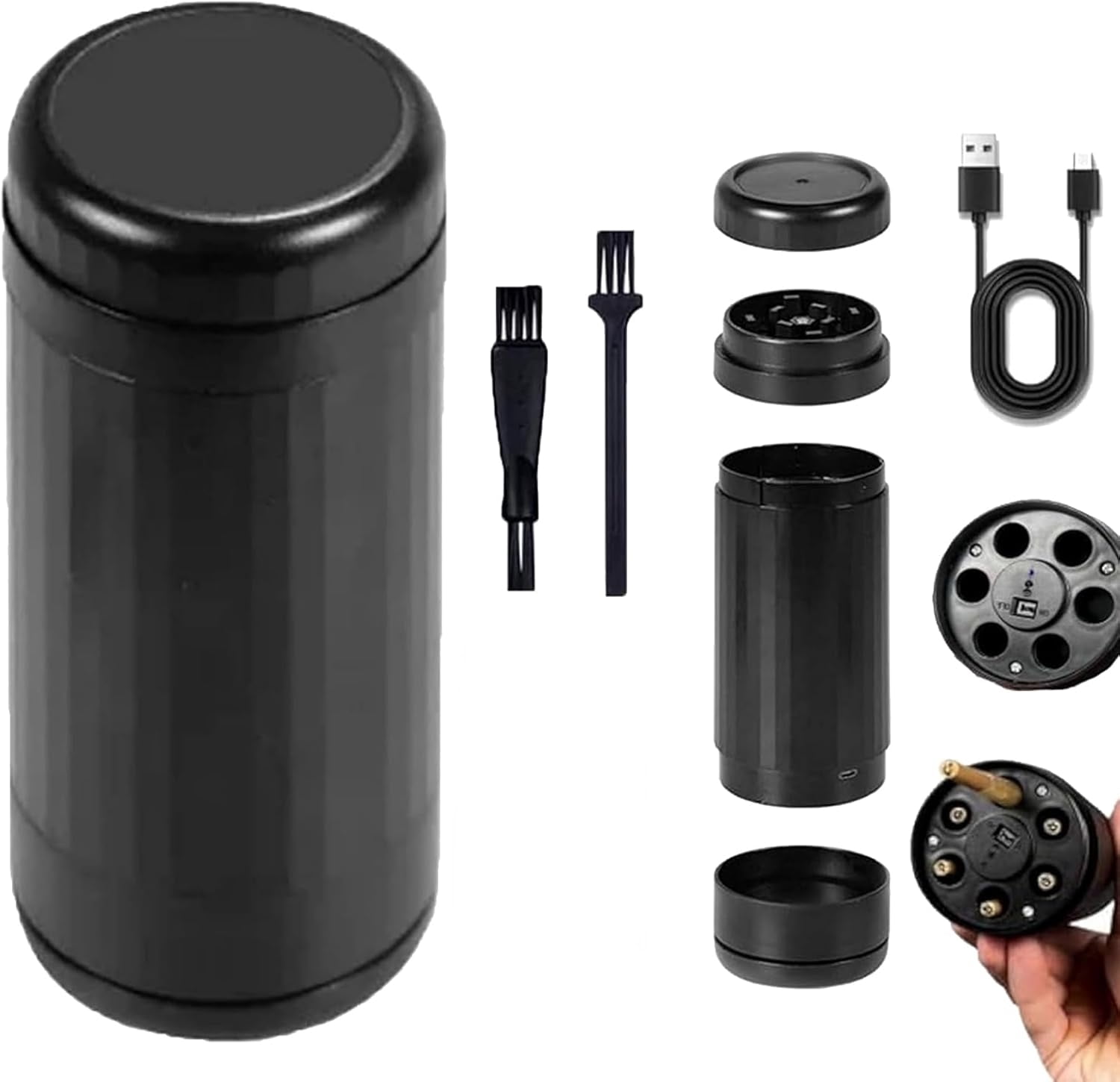 grinders tobacco Tobacco Grinder ZaBlendPro 2-in-1 Electric Roller & Cone Filler