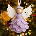 thumbnail image 1 of Swiftyle 1-3 Counts Christmas Decorations Christmas Crochet Little Girl Decorating Christmas Tree Cute Knitted Pendant Yarn Accessories, 1 of 5