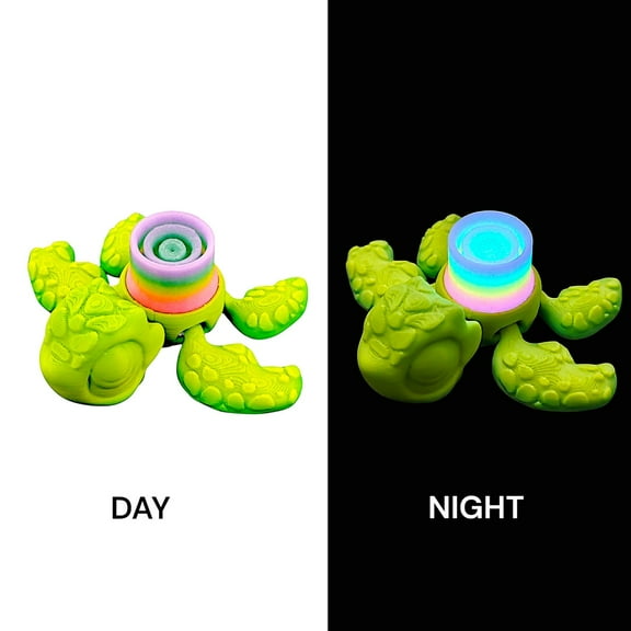 Swiftyle 1-3 PC Plastic Luminous Turtle Ornament, Aquarium & Desktop Decor Glow-in-the-Dark, Whimsical Design, Long-Lasting Color (Multicolor)