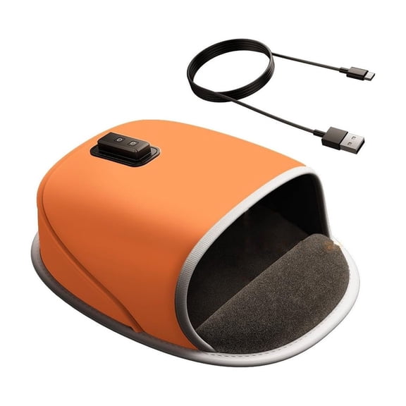 Swiftyle 1 Pcs Heated Mouse Pad Hand Warmer for Office Home Gaming USB Powered Faux Leather Desktop Warmer