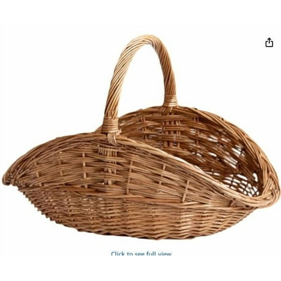 Swiftyle 1 Sets Hand-Woven Wicker Basket For Flower Arranging, Storage & Fruit Picking Portable, Decorative Storage Organizer for Home & Outdoor Use Gift