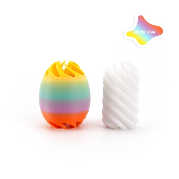 Swiftyle 2 Pcs Decompression Spinning Music Easter Egg Toys Relaxing Fidget Sensory Stress Relief Party Favors