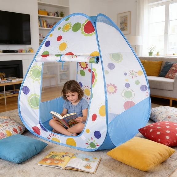 Swiftyle 2 Pcs Pop Up Gaming Tent for Kids Playhouse Indoor Outdoor Play Tent Portable Foldable Children's Playhouse for Fun Playtime