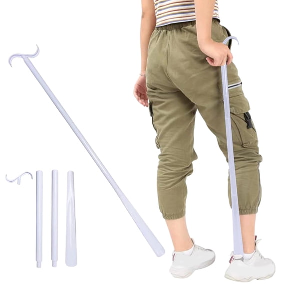 Swiftyle 3 Pcs Multi-Functional Sock Aid Dressing Assist Tool Long Handle Shoe Horn for Elderly Seniors Pregnancy Mobility