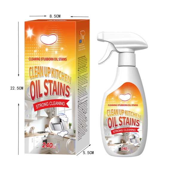 Swiftyle 4 Pcs Heavy Duty Degreaser Kitchen Cleaner Multipurpose Oil Stain Remover Strong Grill Cleaner For Restaurant Home Chefs Professional Cleaning Spray(240ml)