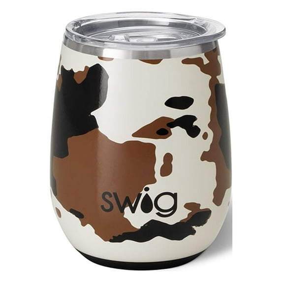 Swig Life 14oz Stemless Wine Cup | Insulated Stainless Steel Wine Tumbler | Hayride