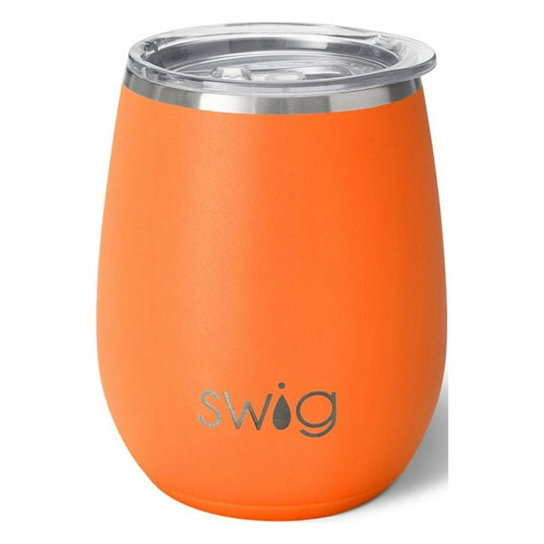 Swig Life 14oz Stemless Wine Cup, Insulated Stainless Steel Wine Tumbler