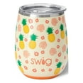 thumbnail image 1 of Swig Life 14oz Stemless Wine Cup | Insulated Stainless Steel Wine Tumbler | Pineapple, 1 of 6