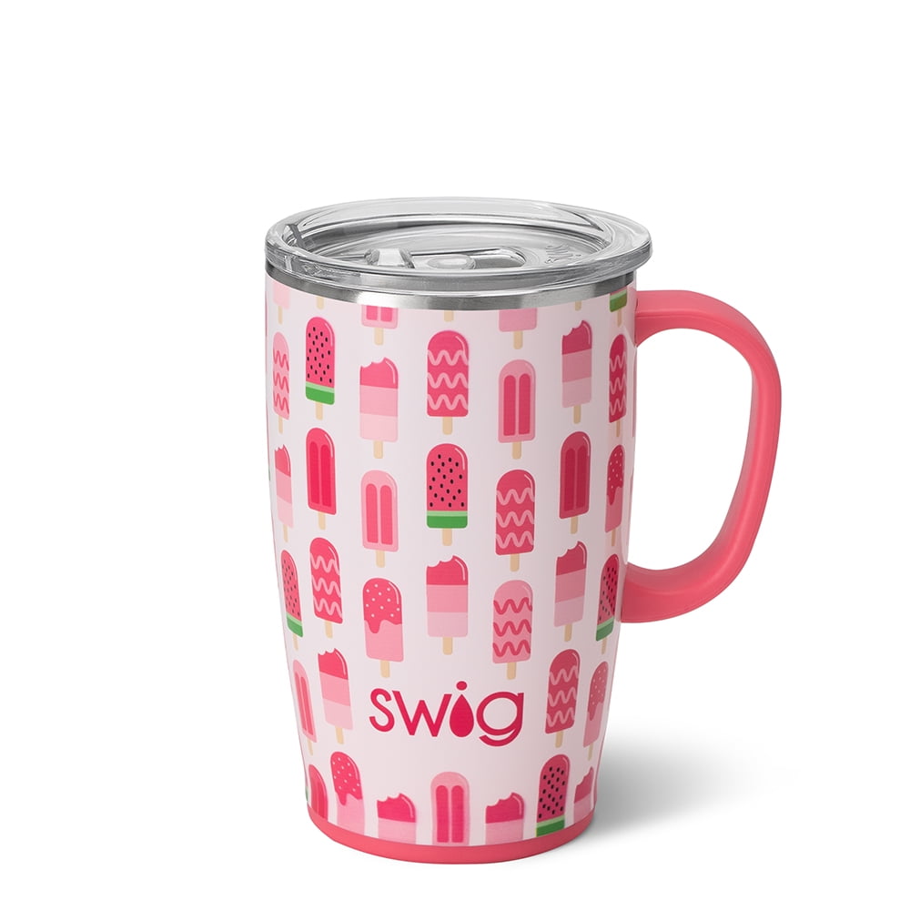 Swig 18oz Travel Mug, Insulated Tumbler with Handle and Lid, Cup Holder  Friendly, Dishwasher Safe, S…See more Swig 18oz Travel Mug, Insulated  Tumbler