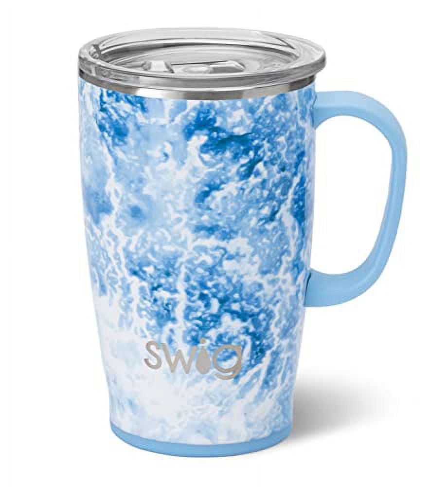 Swig Life 18oz Travel Mug with Handle and Lid, Cup Holder Friendly