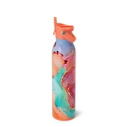 Swig Life 20oz Flip + Sip Bottle | Insulated Stainless Steel Water Bottle with Straw | Dreamsicle