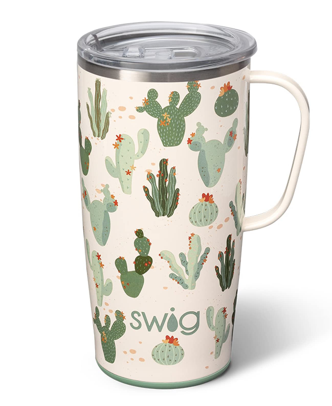 Swig Life 22oz Tall Travel Mug with Handle and Lid, Cup Holder Friendly