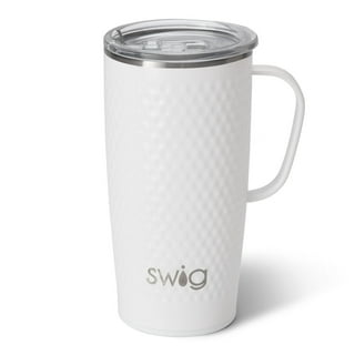Swig Life 12oz Wine Tumbler with Lid, Stainless Steel, Dishwasher Safe,  Portable, Triple Insulated Wine Tumbler in Diamond White