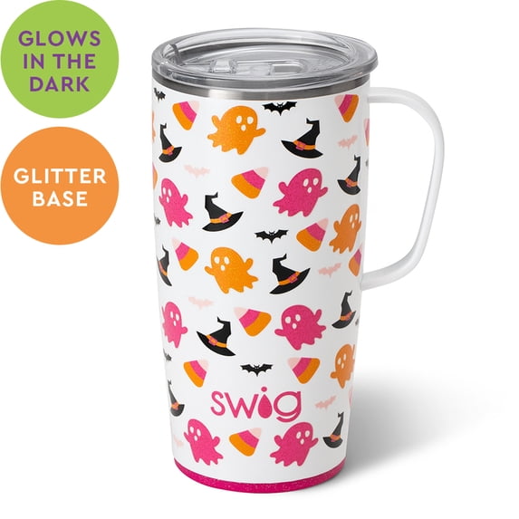 Swig Life 22oz Travel Mug | Insulated Stainless Steel Tumbler with Handle | Hey Boo