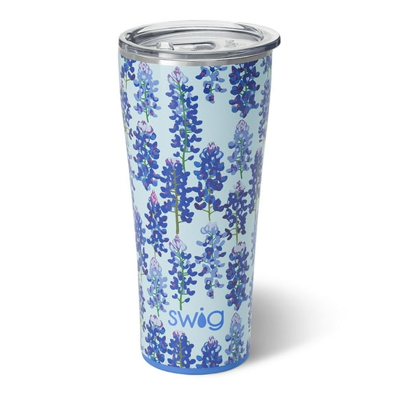 Swig Life 32oz Tumbler | Insulated Stainless Steel Travel Tumbler | Bluebonnet
