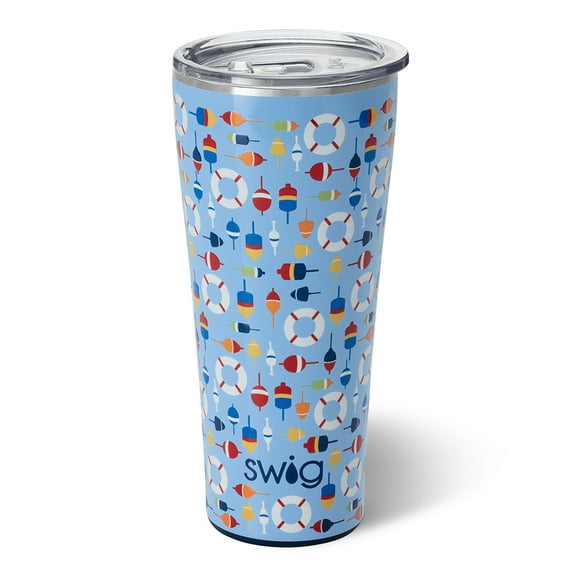 Swig Life 32oz Tumbler | Insulated Stainless Steel Travel Tumbler | Bobbing Buoys