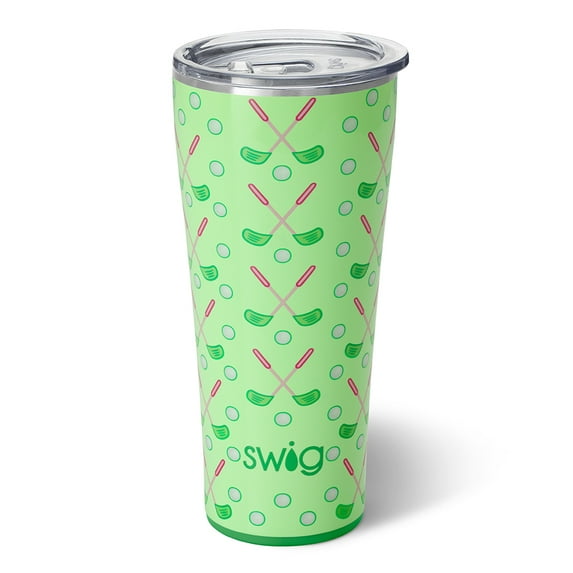 Swig Life 32oz Tumbler | Insulated Stainless Steel Travel Tumbler | Tee Time