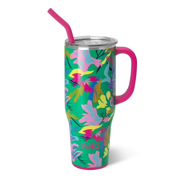Swig Life 40oz Mega Mug | Insulated Stainless Steel Tumbler with Handle | Paradise